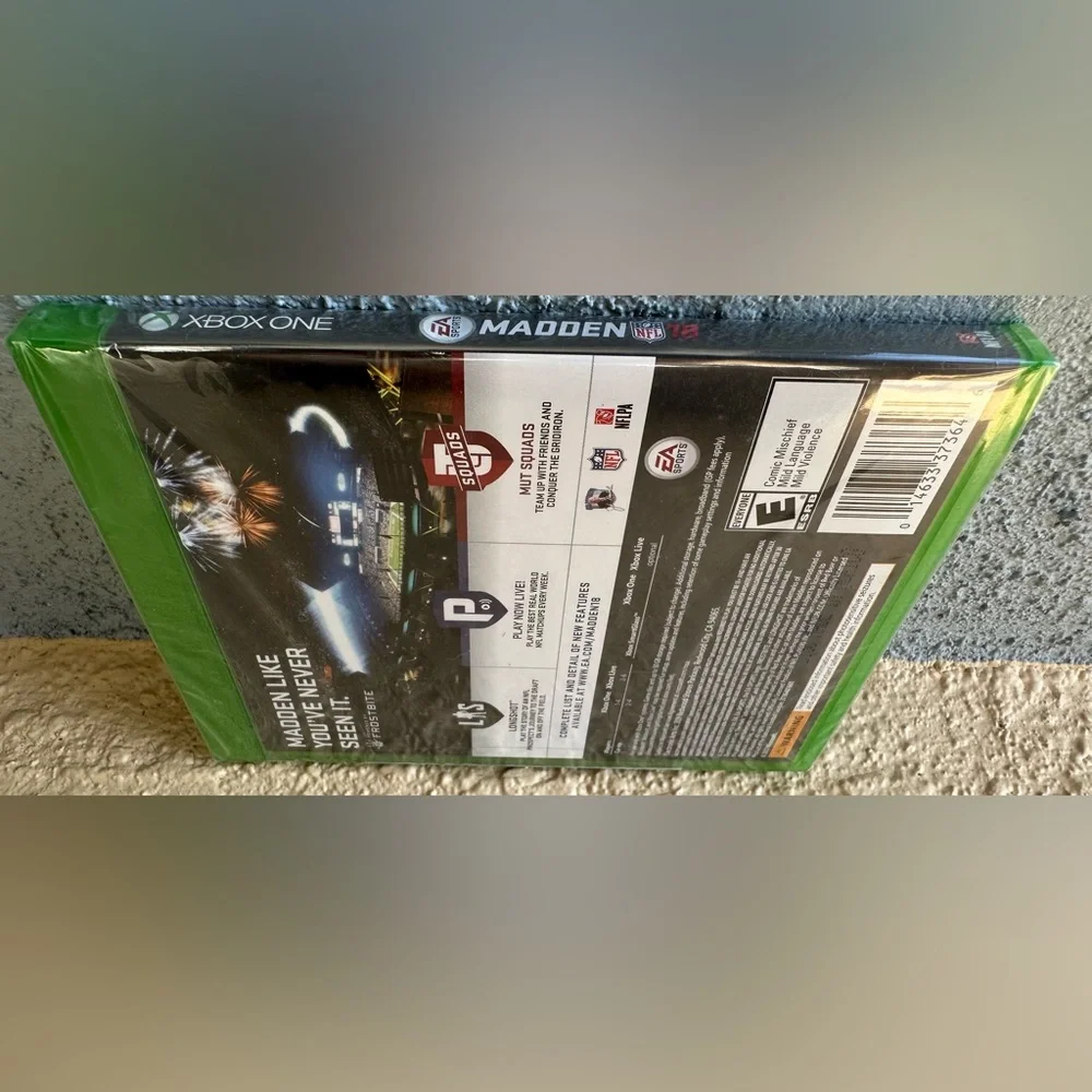 Madden NFL 18 Xbox One New Sealed Video Game - Tom Brady Cover
